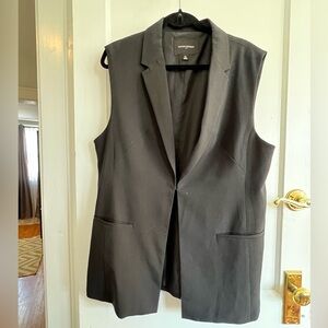 Banana Republic Black longline vest